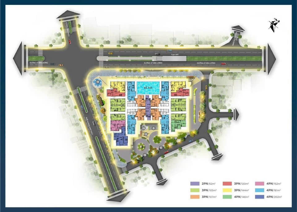 Vị trí chung cư BRG 25 Lê Văn Lương