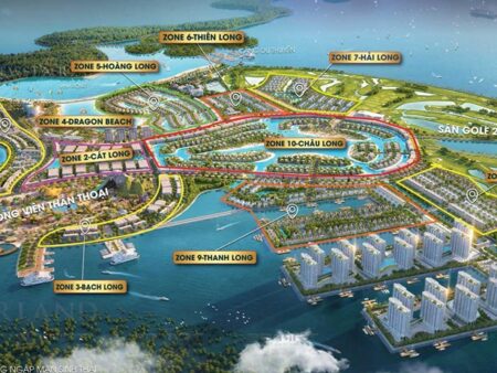 Các phân khu tại KĐT Dragon Ocean