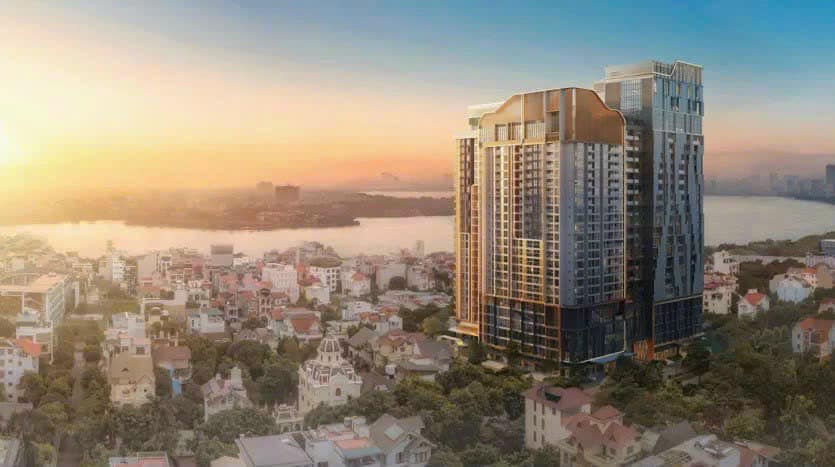 View Hồ Tây Duplex toà căn hộ Heritage West Lake