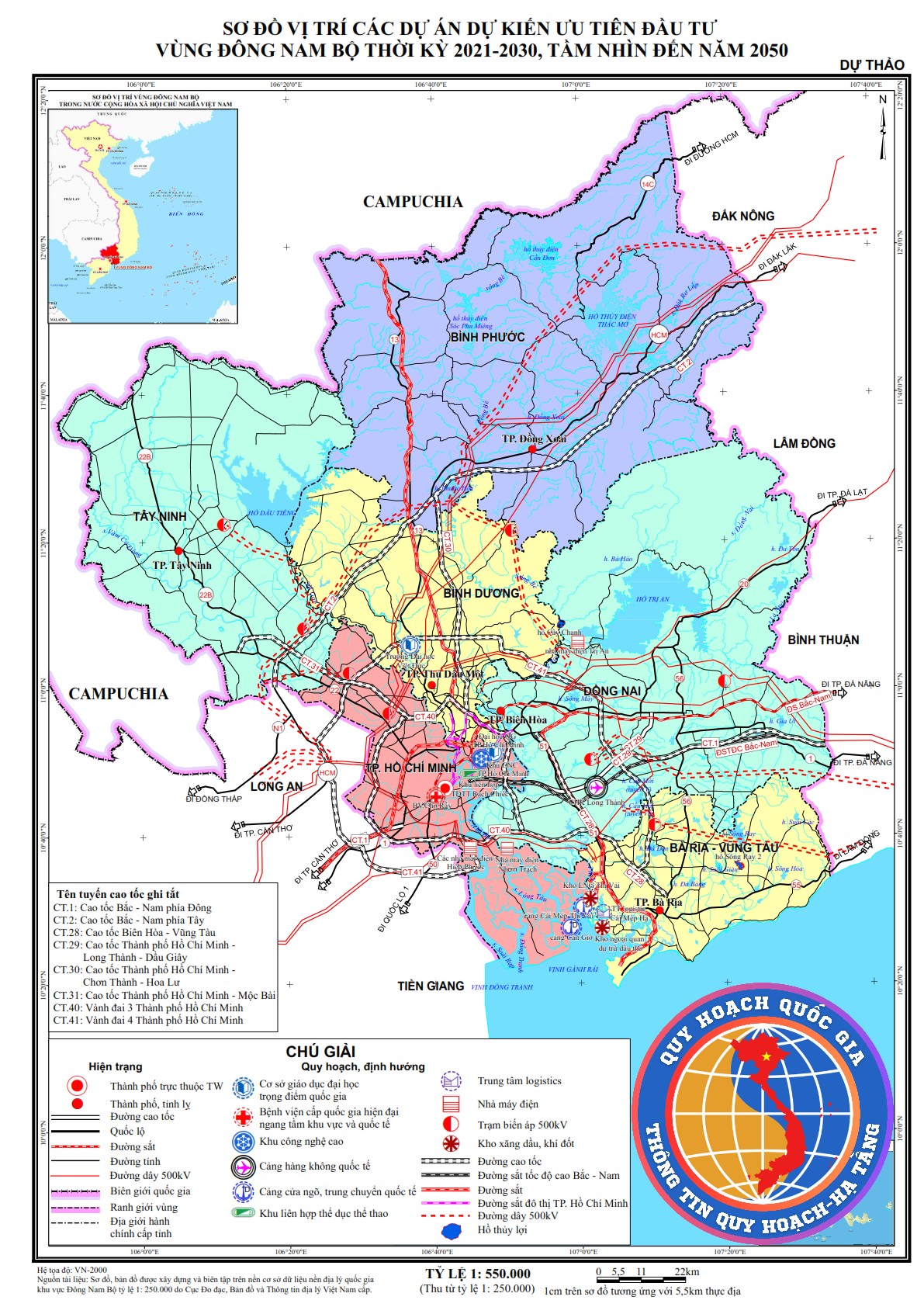 10 Dự án quan trọng của vùng Đông Nam Bộ thời kỳ 2021-2030, tầm nhìn đến năm 2050