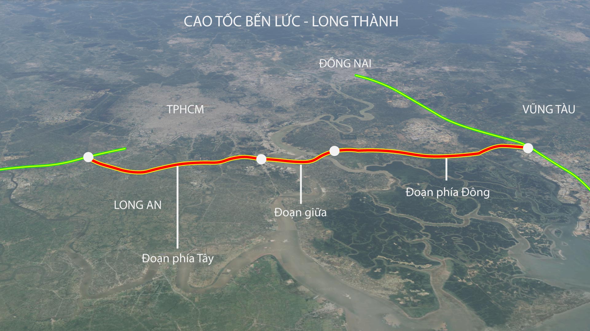 Sẽ thông xe 21km trên tổng số 58km của Cao tốc Bến Lức - Long Thành đưa vào khai thác.