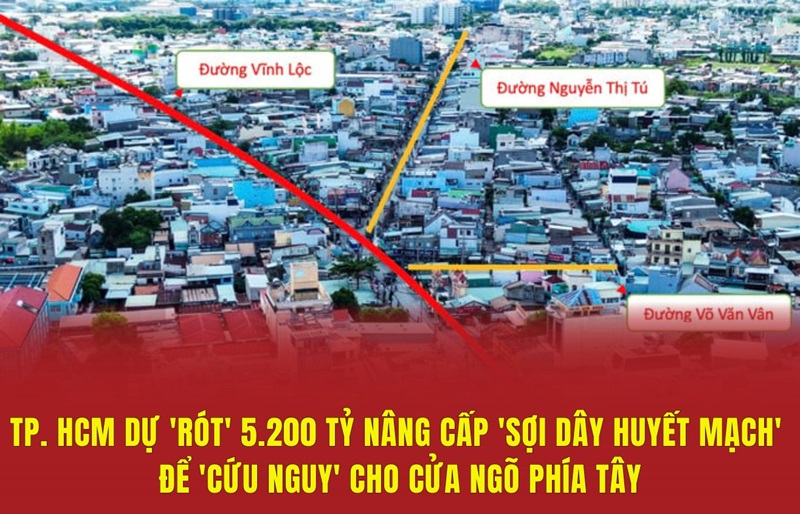 Đường Vĩnh Lộc là tuyến đường huyết mạch của huyện đông dân nhất Việt Nam (huyện Bình Chánh)