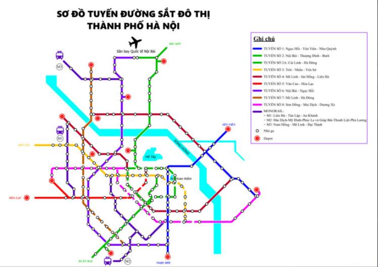 Hà Nội muốn có gần 100 km đường sắt đô thị đến năm 2030