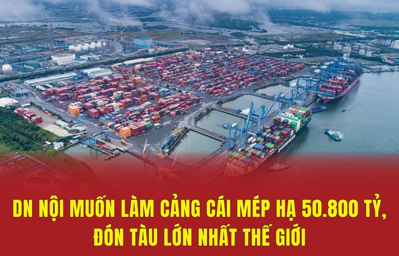 DN nội muốn làm Cảng Cái Mép Hạ 50.800 tỷ, đón tàu lớn nhất thế giới