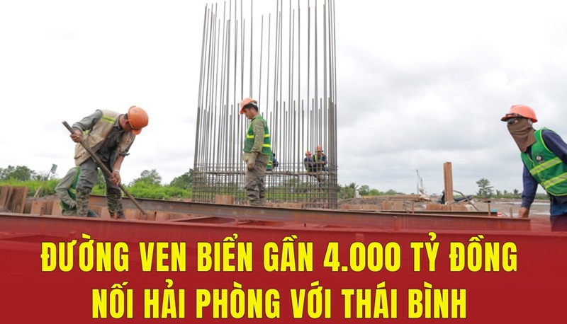Đường ven biển gần 4.000 tỷ đồng nối Hải Phòng với Thái Bình bất ngờ phát tín hiệu ‘SOS’
