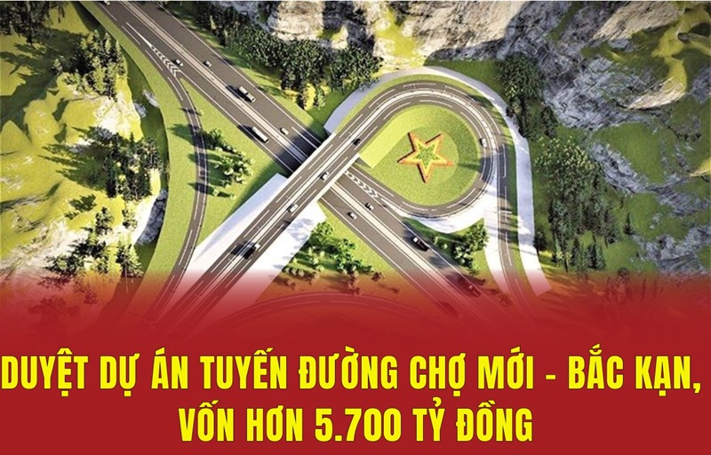 Duyệt dự án tuyến đường Chợ Mới - Bắc Kạn, vốn hơn 5.700 tỷ đồng