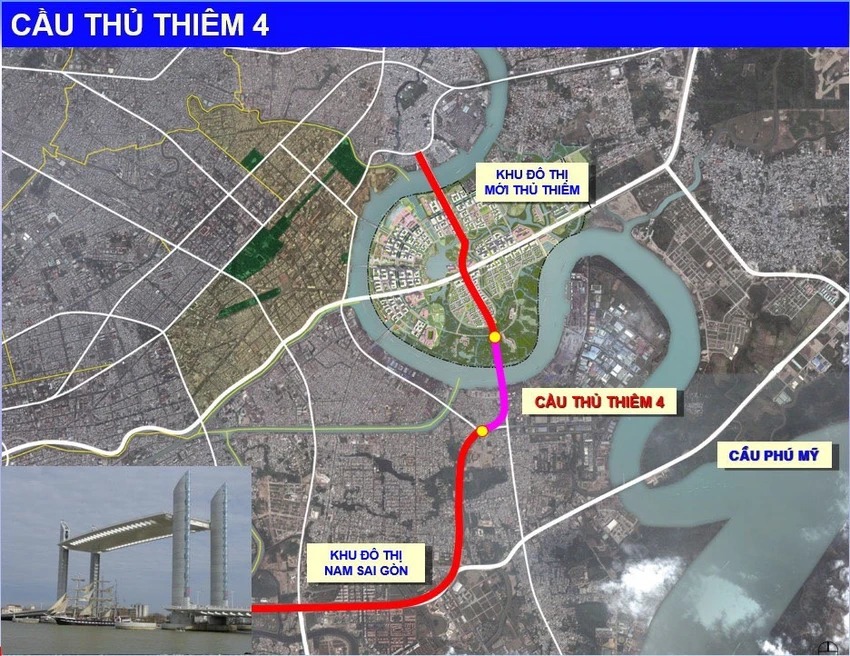 Năm 2028 sẽ có cầu Thủ Thiêm 4