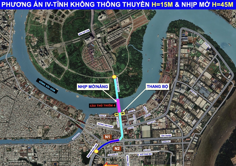 TP Hồ Chí Minh sẽ làm cầu Thủ Thiêm 4 vào năm 2024.