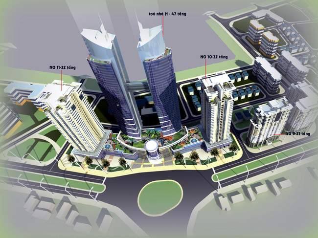 Lideco và Hà Đô sẽ xây tháp đôi 47 tầng Dịch Vọng ven Vành đai 2,5, lập kỷ lục chiều cao tại Khu đô thị mới Dịch Vọng