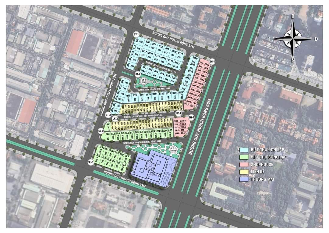 Mặt bằng Dự án Osaka Garden, Lam Hạ, Thành phố Phủ Lý, Hà Nam