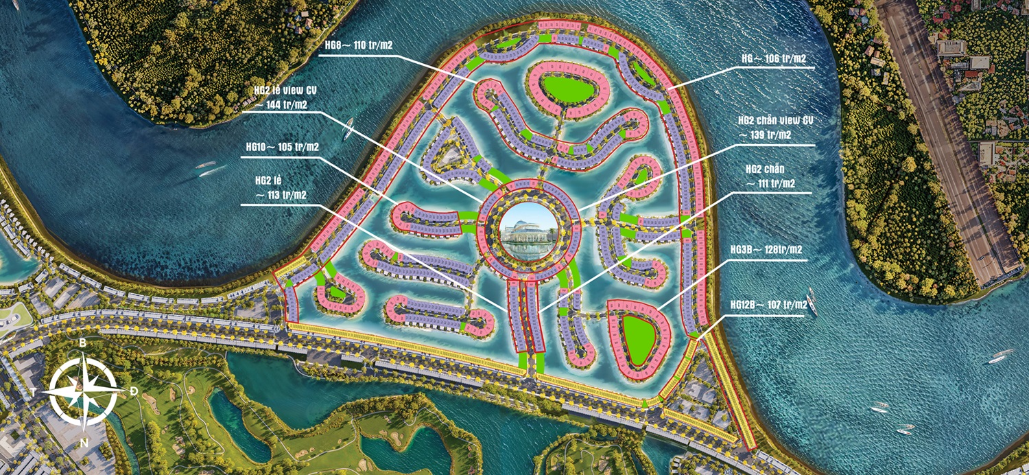 Giá bán Biệt thự Vinhomes Royal Island