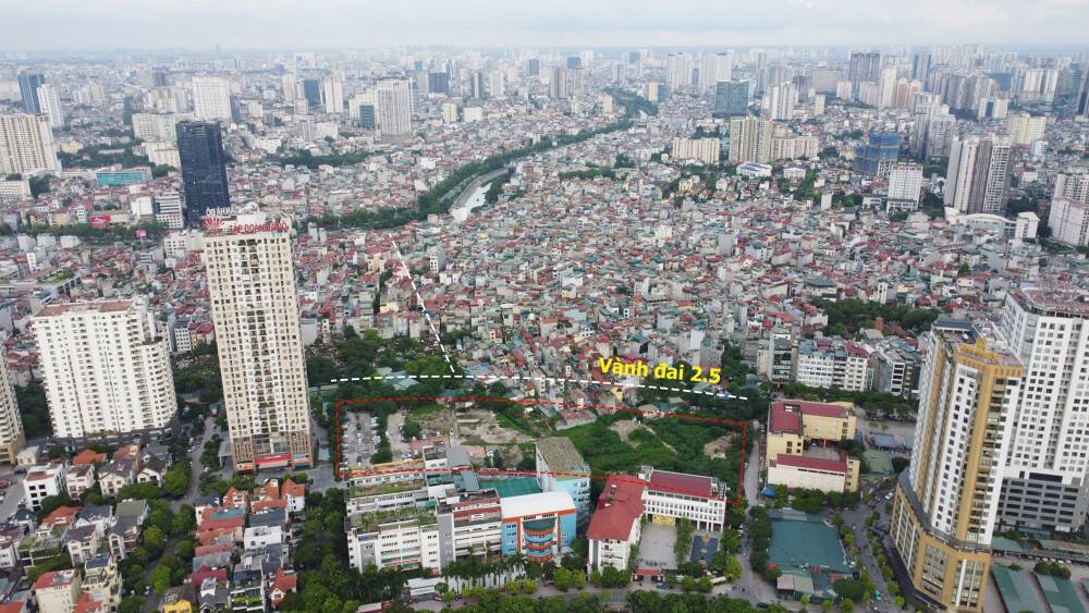 Vị trí Lideco và Hà Đô sẽ xây tháp đôi 47 tầng Dịch Vọng ven Vành đai 2,5, lập kỷ lục chiều cao tại Khu đô thị mới Dịch Vọng