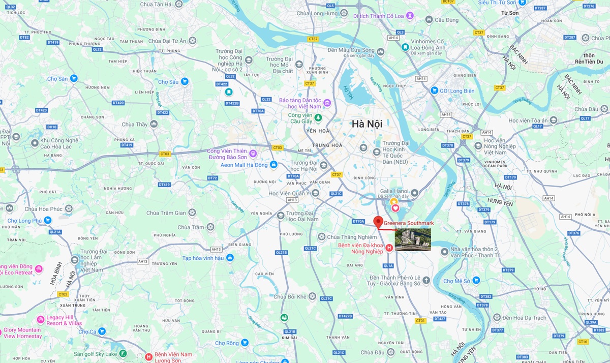 Vị trí chung cư Greenera Southmark 486 đường Ngọc Hồi, thị trấn Văn Điển, huyện Thanh Trì, TP Hà Nội do Ramond Holdings