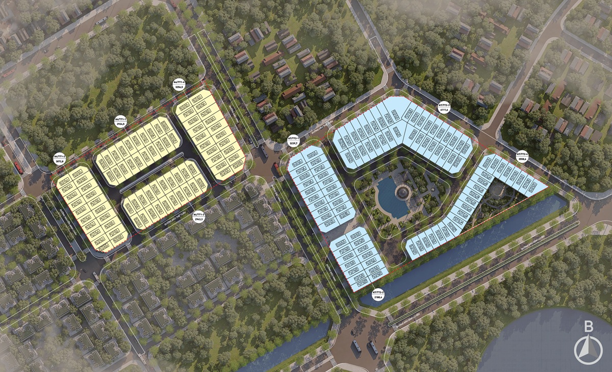 Mặt bằng chia lô Noble Palace Long Biên