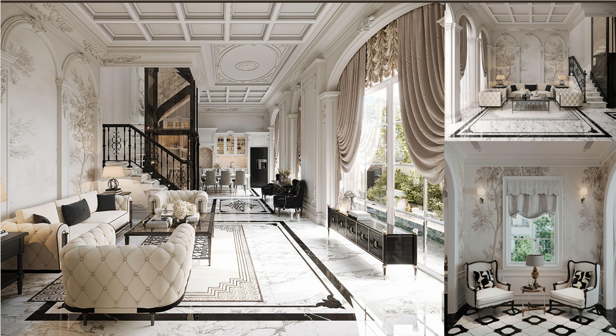 Thiết kế nội thất biệt thự Venus Noble Paclace