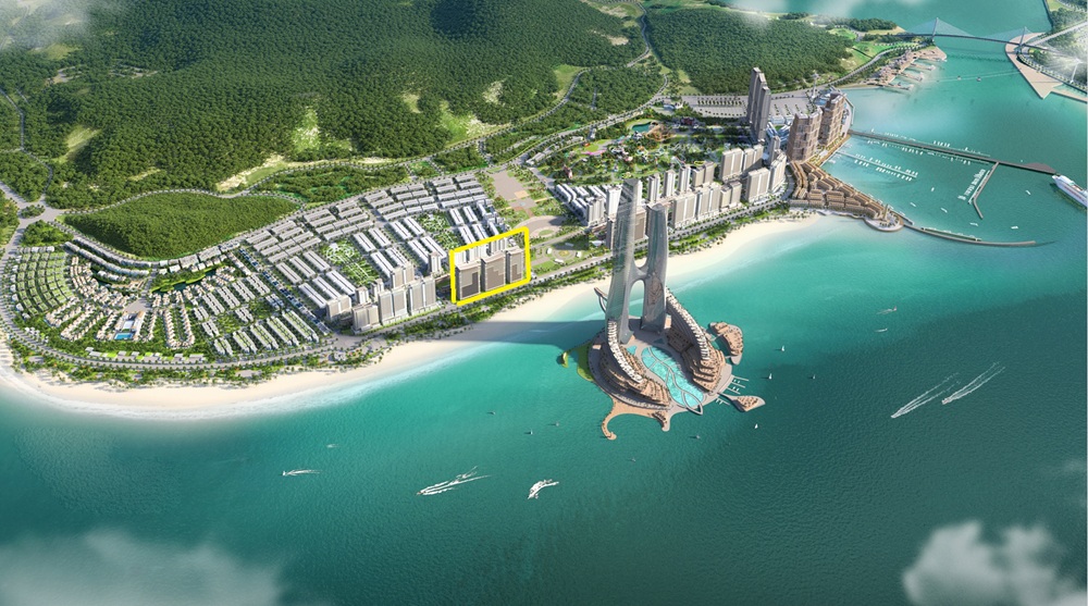 Vị trí 3 tòa căn hộ nghỉ dưỡng Sun Centro Town