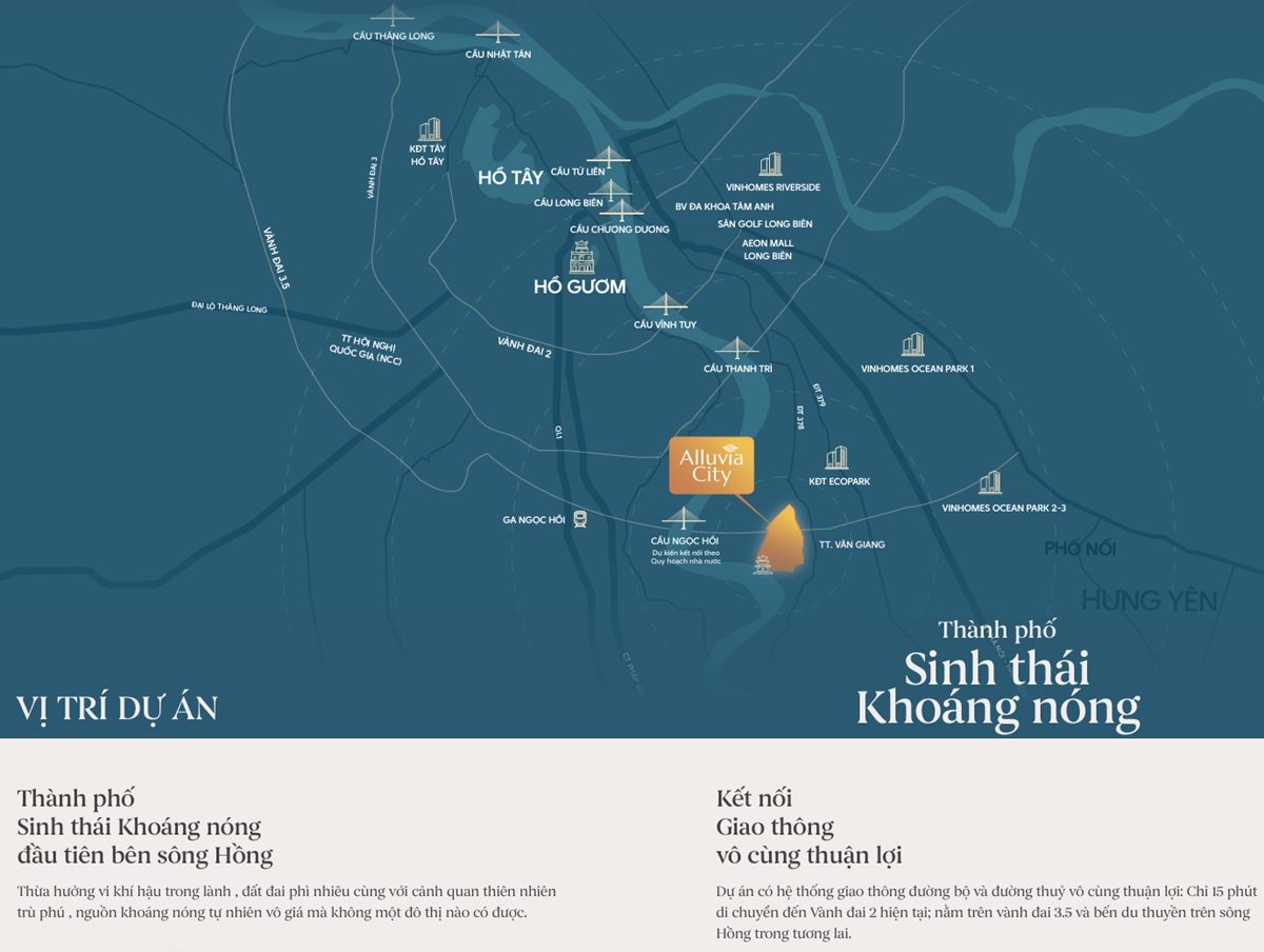 Vị trí Alluvia City Hưng Yên