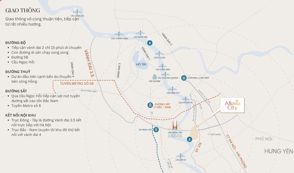 Vị trí biệt thự Alluvia City