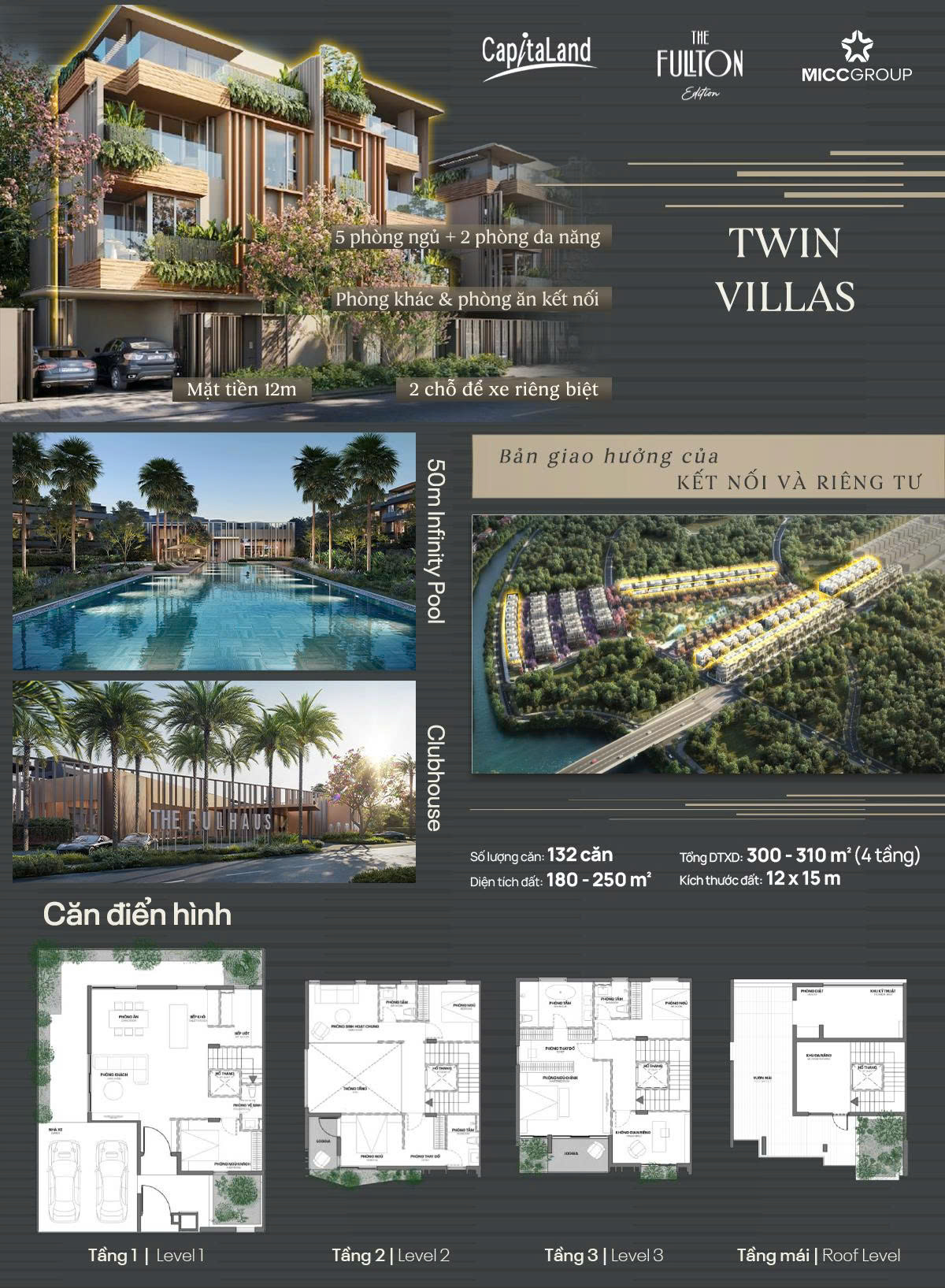 Biệt thự song lập Twin Villa The Fullton Edition của CapitaLand Development CLD giá rẻ