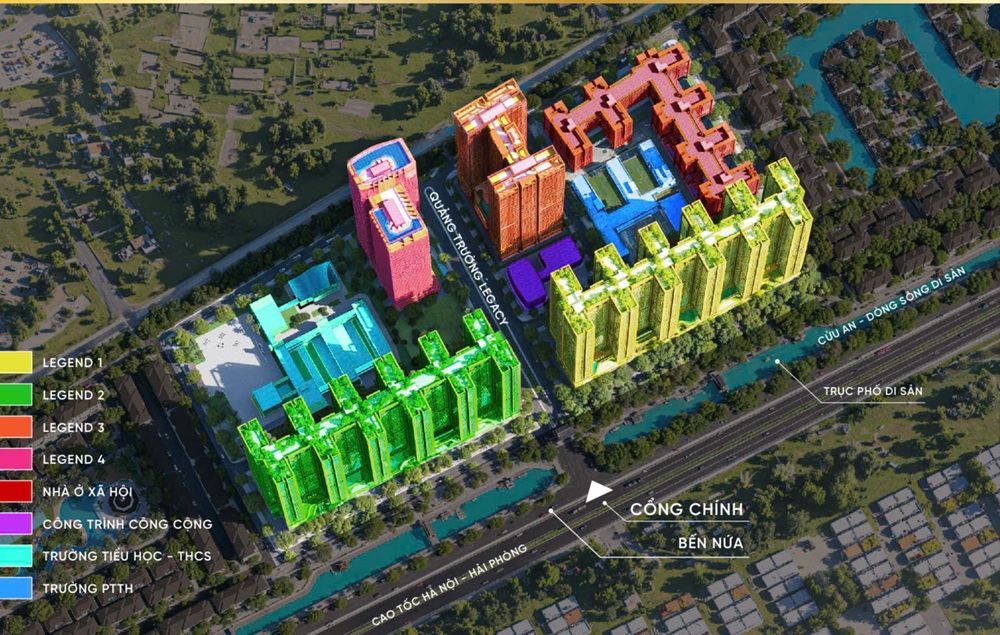 Căn hộ chung cư Legend City Sunshine Văn Giang Hưng Yên