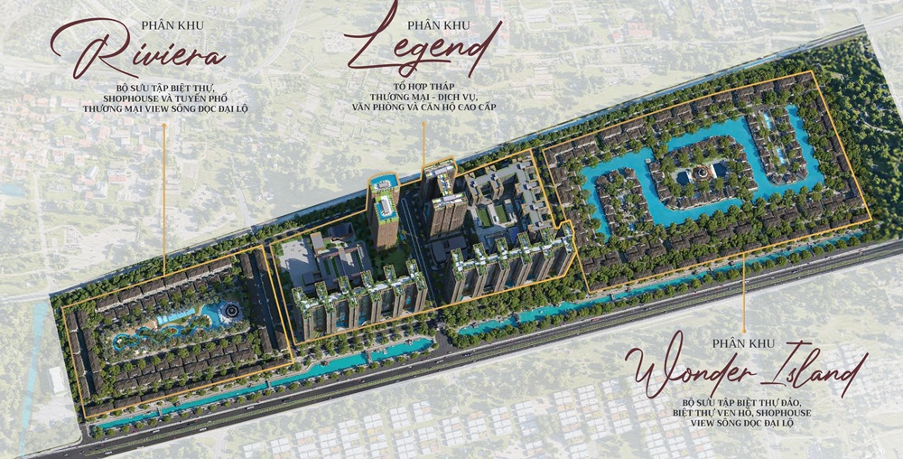Phối cảnh sunshinde Legend City Hưng Yên