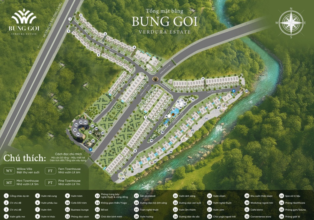 Mặt bằng Sản phẩm dự án Bung Goi Verudra Estate An Giang