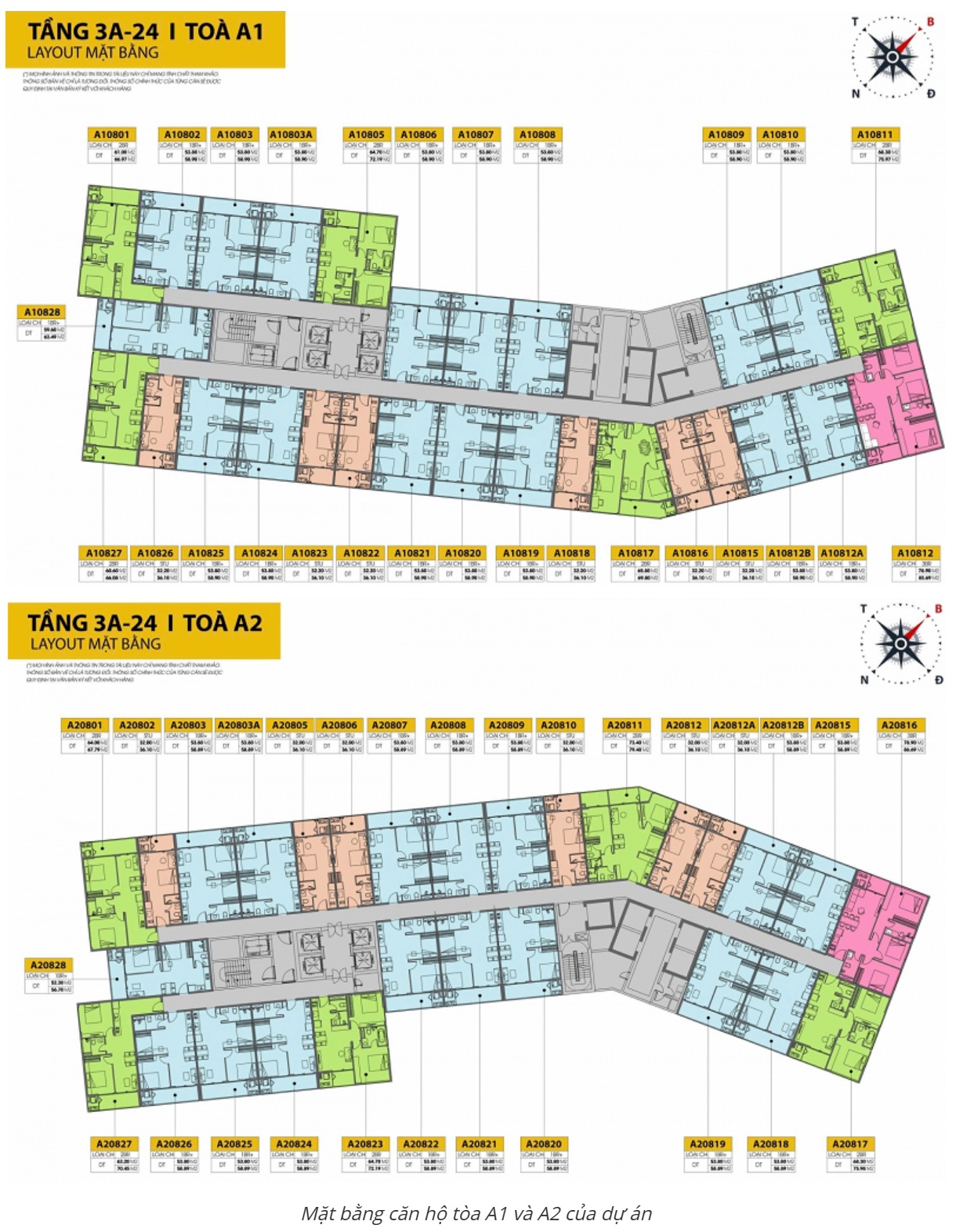 Mặt bằng Sun Cora Tower