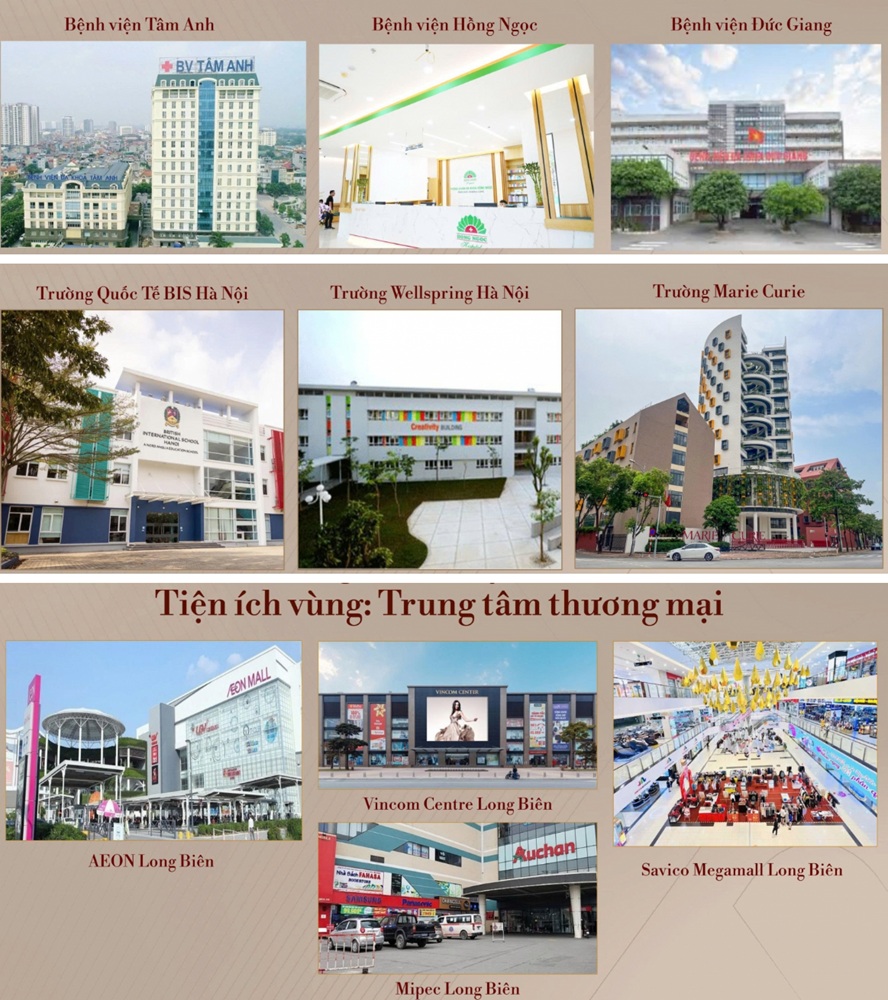 Mở bán Biệt thự Him Lam Diamond Palace Sân Golf Long Biên tiện ích