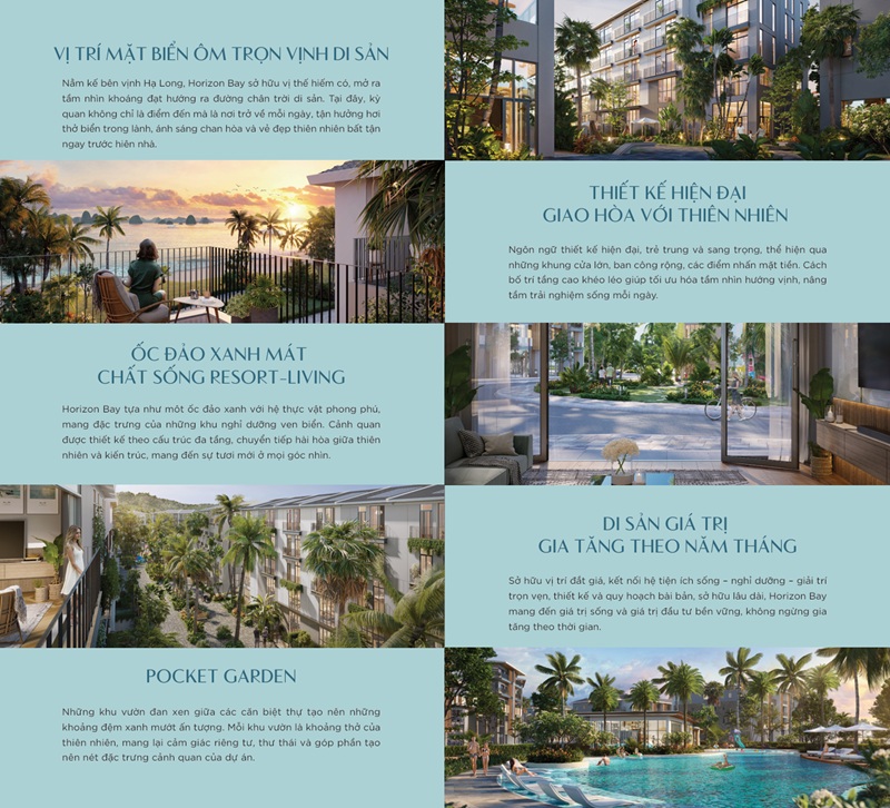 Tiện ích Horizon bay bán đảo 1, Khu đô thị Halong Marina, phường Bãi Cháy, TP. Hạ Long, Quảng Ninh