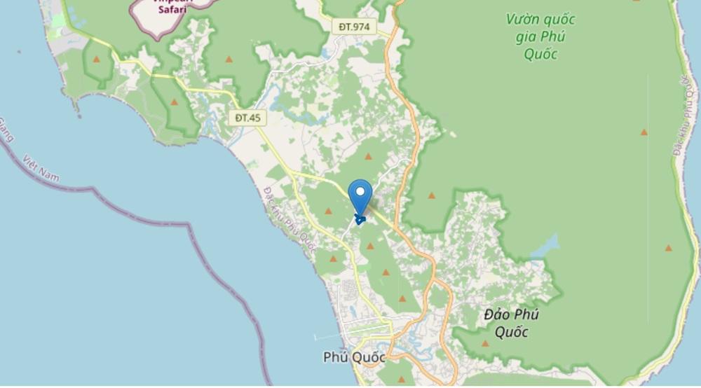 Vị trí Bung Goi Verudra Estate Khu đô thị nghỉ dưỡng tại An Giang