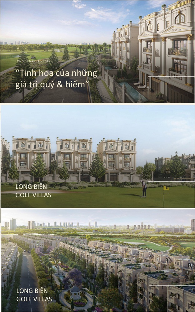 Biệt thự Long Biên Golf Villas mở bán chính thức giá bán trực tiếp của Chủ đầu tư Him Lam được NewX Estate độc quyền