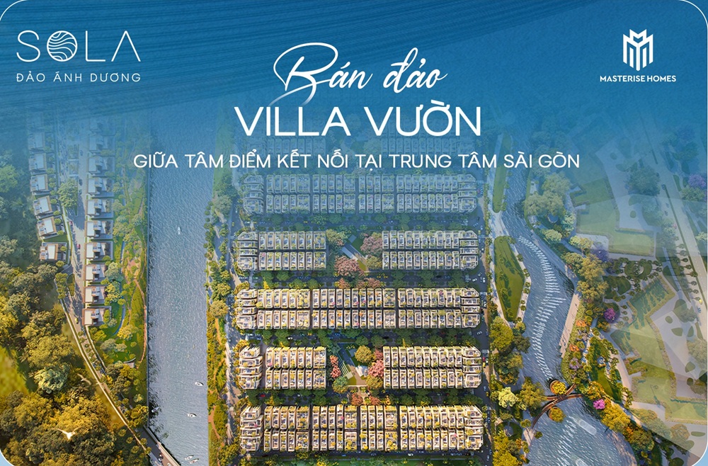 Biệt thự liền kề Sola Đảo Ánh Dương Global City Quận 2 của Masterise Homes mở bán của Chủ đầu tư