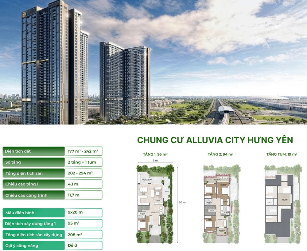 Căn hộ chung cư Alluvia City là khu đô thị mới cao cấp quy mô lớn do Tập đoàn Xuân Cầu