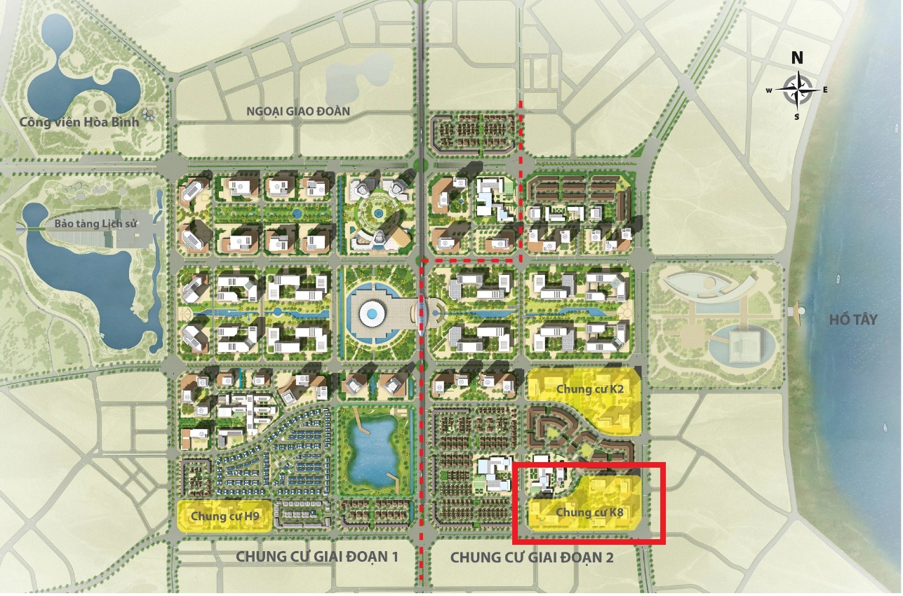 Vị trí Căn hộ chung cư The Prime Starlake Tây Hồ Tây