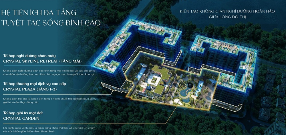 Hệ thống tiện ích Noble Crystal Long Bien WorldHotels Residences