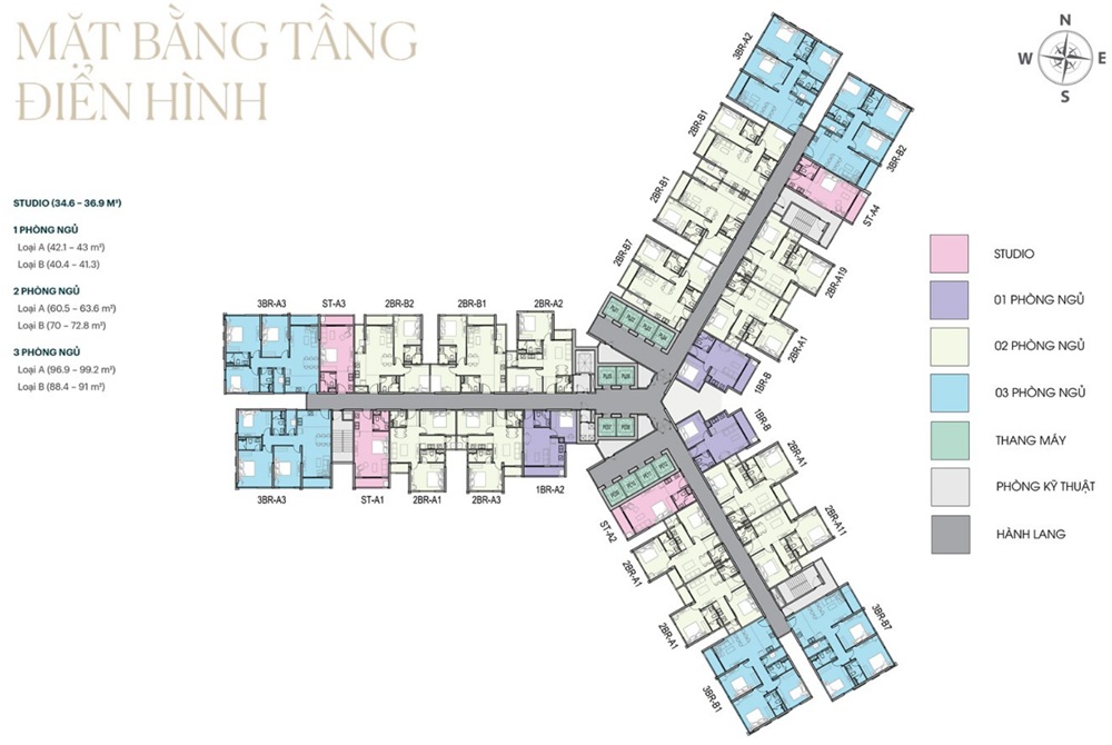 Mặt bằng Central Residence