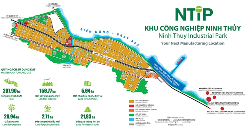 Mặt bằng Khu công nghiệp Ninh Thủy Khánh Hòa