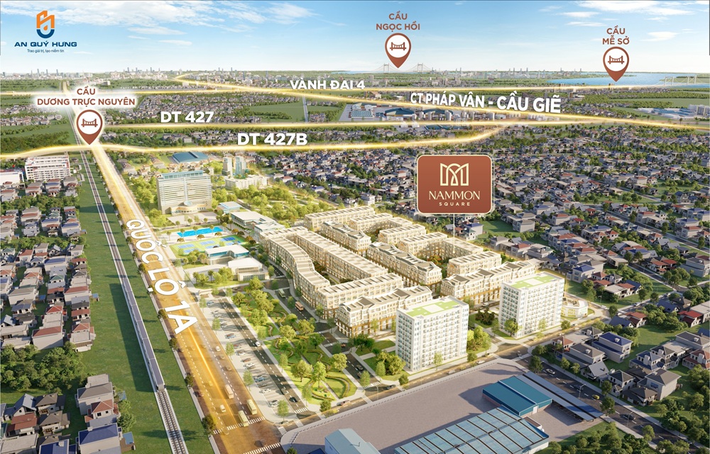 Nam Mon Square Thường Tín mở bán liền kề shophouse căn hộ chung cư