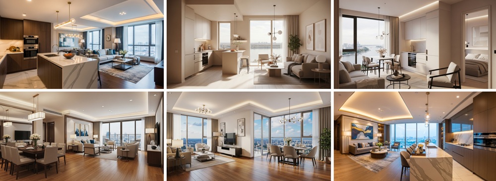 Nhà mẫu chung cư Rivea Residences Vĩnh Hưng