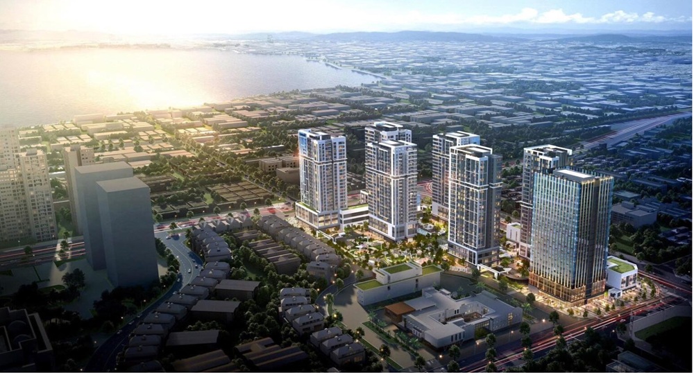 Phối cảnh tổng quan Căn hộ chung cư The Prime Starlake Tây Hồ Tây Khu đô thị Starlake