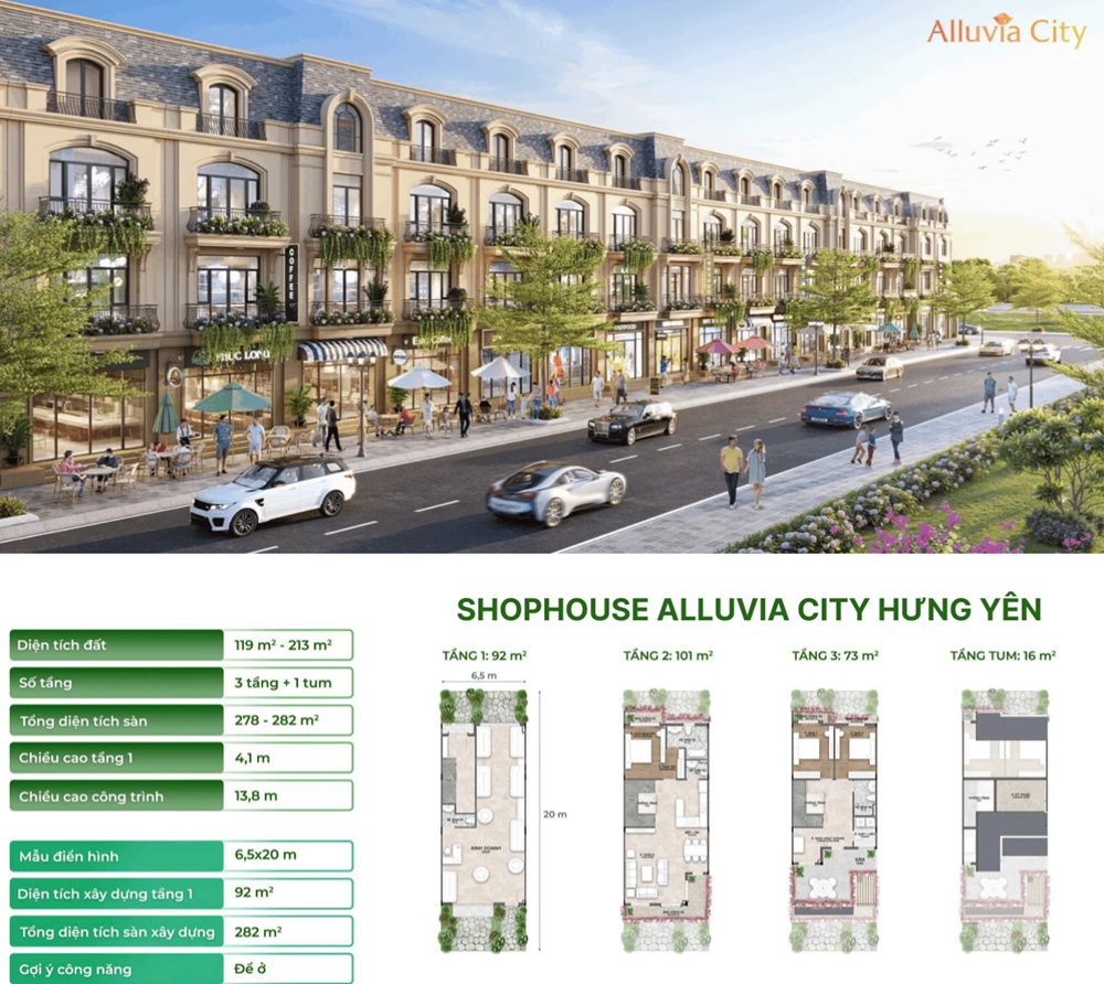 Shophouse Alluvia City là khu đô thị mới cao cấp quy mô lớn do Tập đoàn Xuân Cầu