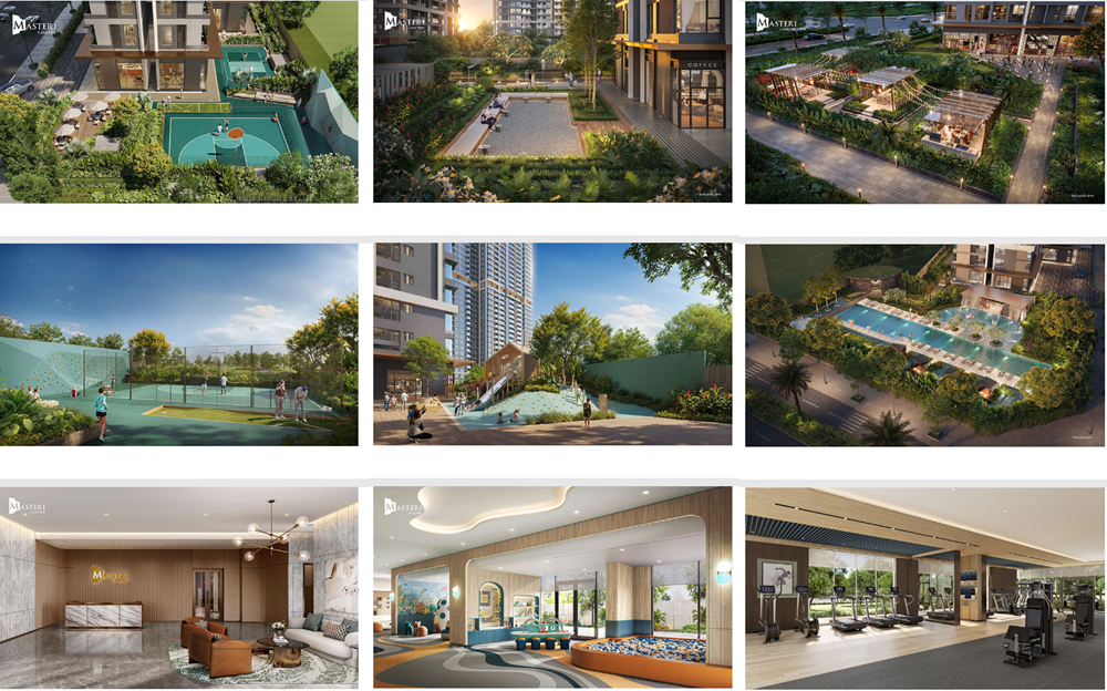 Tiện ích Masteri Lake Side Vinhomes Ocean Park 1 mở bán