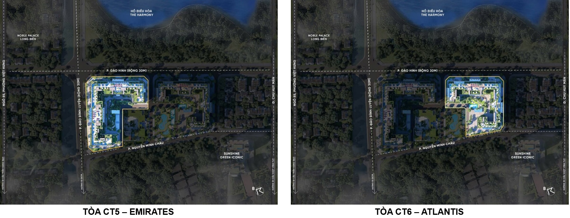 Toà Emirates, Toà Atlantis Noble Crystal Long Bien WorldHotels Residences