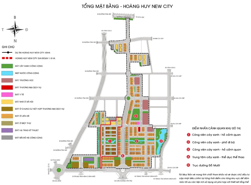 Tổng mặt bằng Hoàng Huy New City Thủy Nguyên Hải Phòng