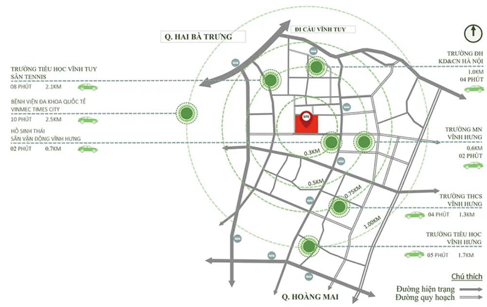 Vị trí Căn hộ chung cư Rivea Residences Vĩnh Hưng