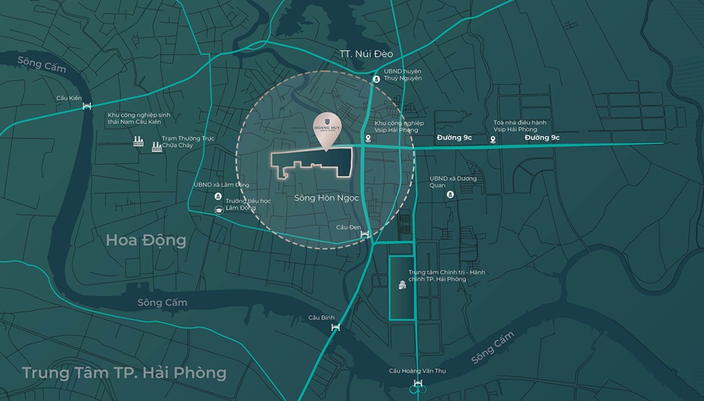 Vị trí Hoàng Huy Green River