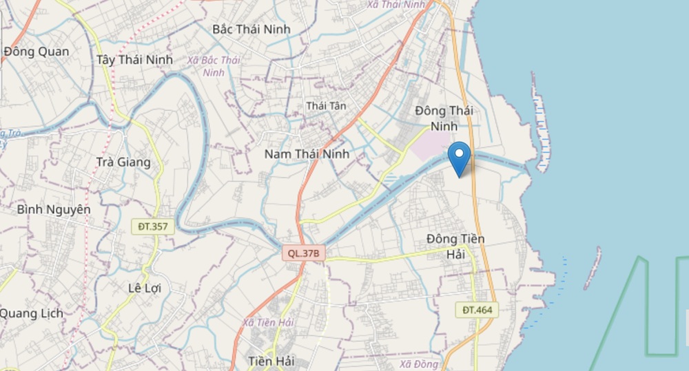 Vị trí Khu công nghiệp Hải Long nằm trên địa bàn xã Đông Tiền Hải, tỉnh Hưng Yên