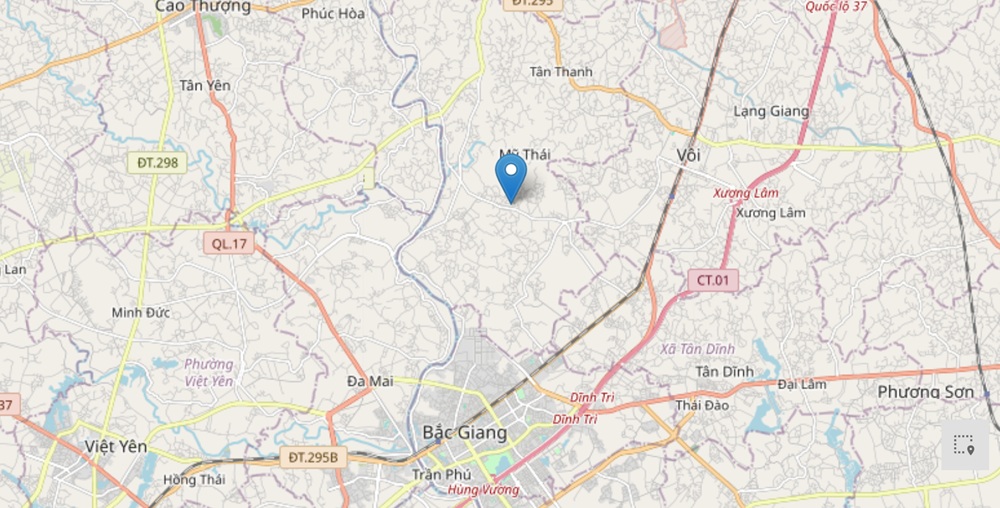 Vị trí Khu công nghiệp Mỹ Thái Bắc Ninh