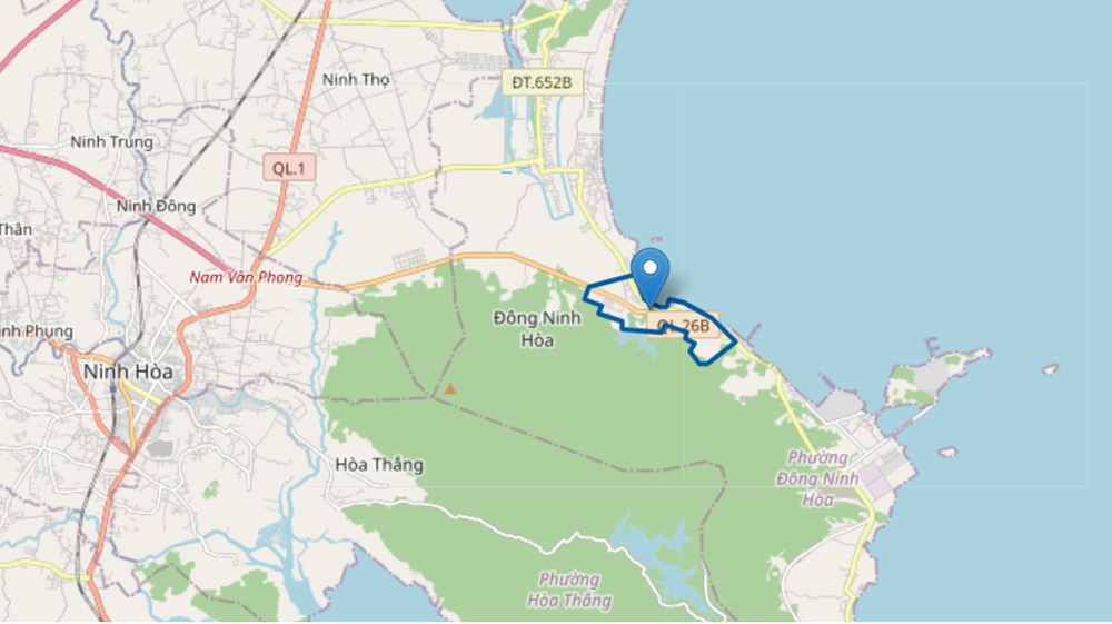 Vị trí Khu công nghiệp Ninh Thủy Khánh Hòa