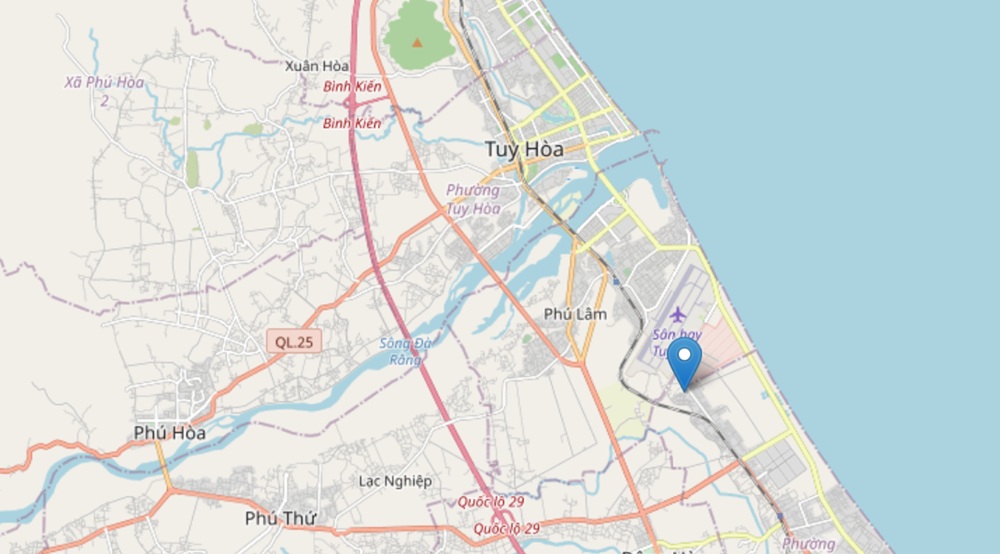 Vị trí Khu công nghiệp công nghệ cao Phú Yên tại Đắk Lắk